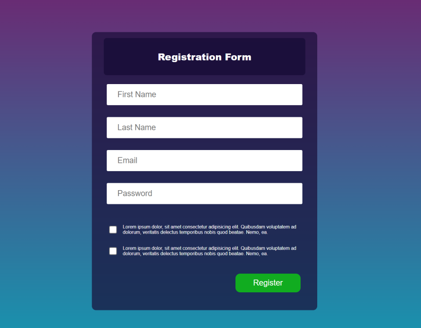 A simple form project with partner