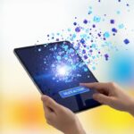 Empowering hero image showing a person confidently pressing a large Delete Account button on a smartphone